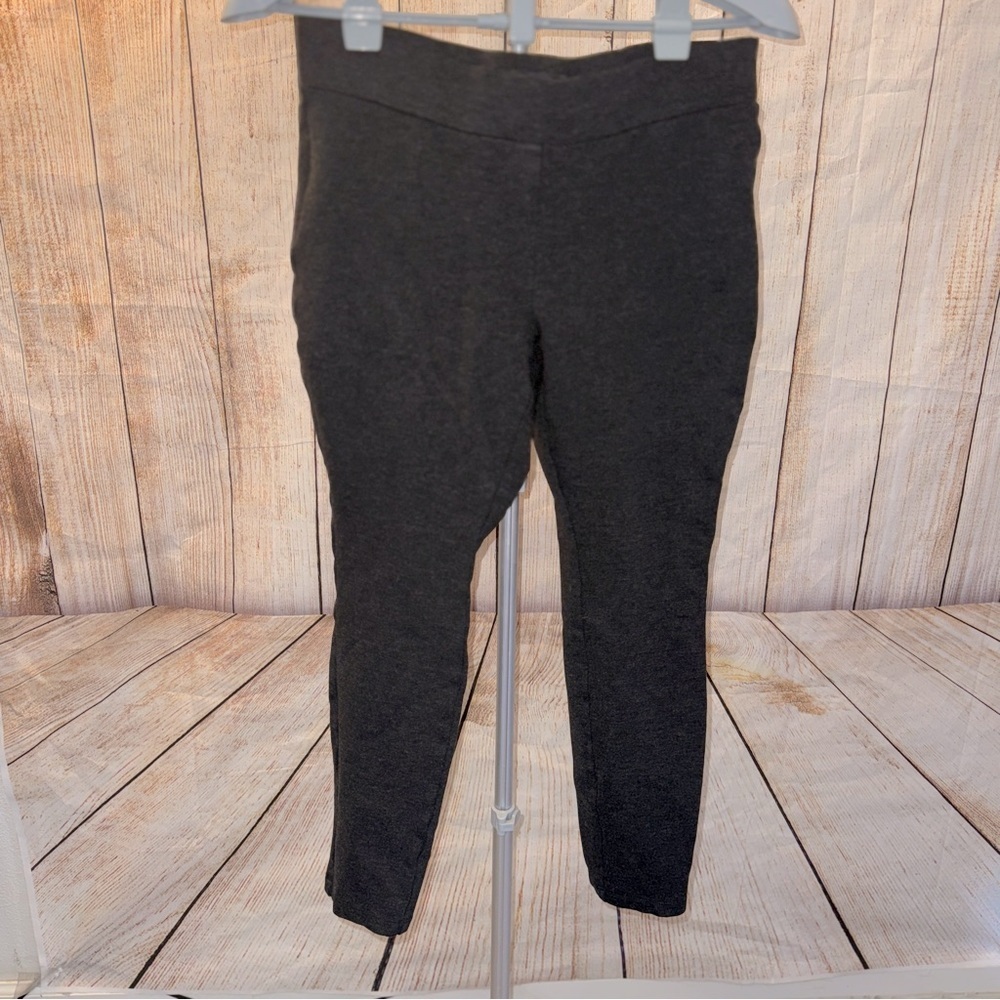 NYDJ Ankle Leggings, Charcoal, Lift Tuck Technology, Women’s Sz 10P, Inseam 24”‍